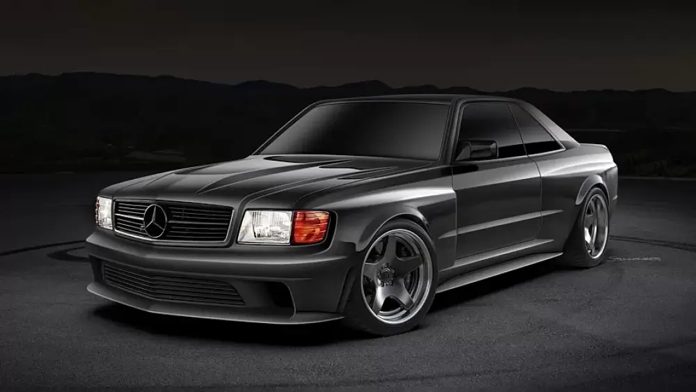 مرسيدس بنز C126 بتعديل شركة RENNtech – بمحرك V12 وقوة 669 حصان