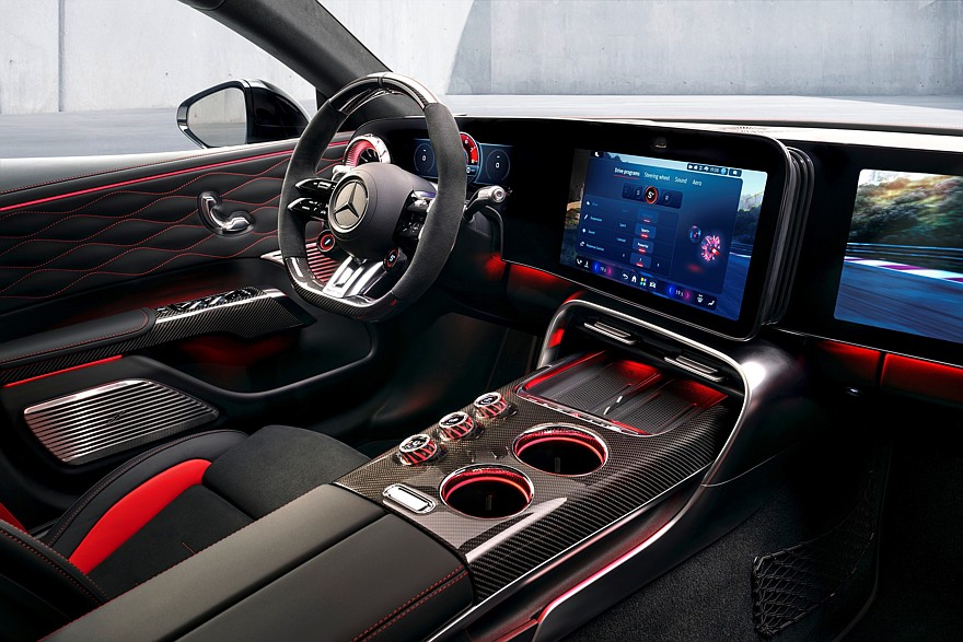 مرسيدس بنز AMG GT 4-Door الكهربائية الجديدة كليا – صور المقصورة الداخلية