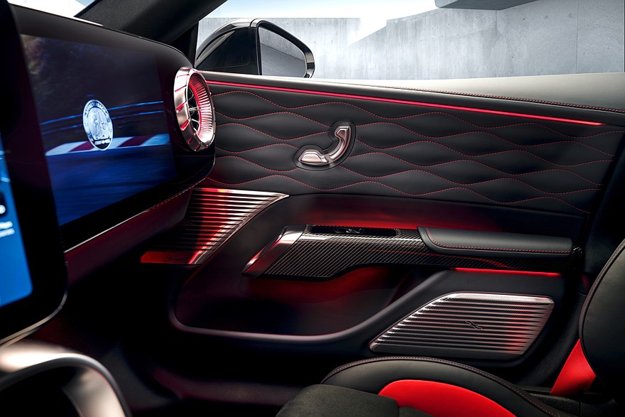 مرسيدس بنز AMG GT 4-Door الكهربائية الجديدة كليا – صور المقصورة الداخلية