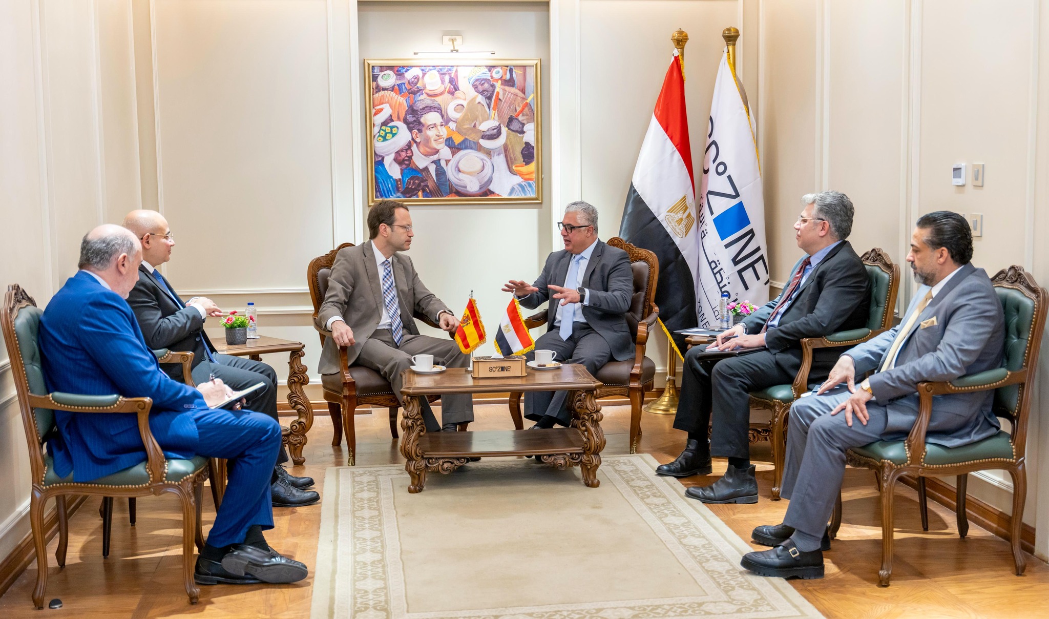 اسبانيا تبحث فرص توطين صناعة قطع غيار السيارات في مصر 