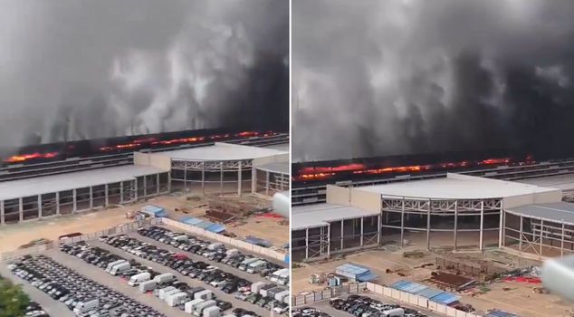 حريق مصنع بي واي دي - الحقيقة الكاملة 