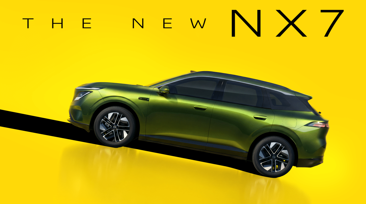 نيسان NX7 الجديدة كليا – بحجم اكس تريل بنسخ كهربائية و REEV