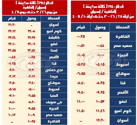 بمناسبة عيد الفطر المبارك – سكك حديد مصر تعلن تشغيل من القطارات الإضافية 