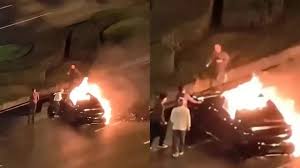 احتراق شاوميSU7 ووفاة السائق بعد الفشل في الخروج من المقصورة