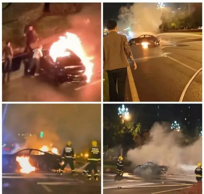 احتراق شاوميSU7 ووفاة السائق بعد الفشل في الخروج من المقصورة