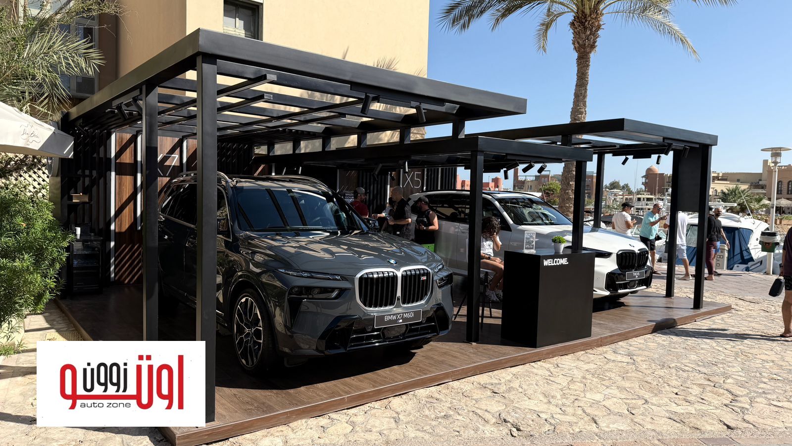 تجربة مميزة لسيارات بي ام دبليو الكهربائية علي مدرج مطار الجونه - علي هامش المهرجان