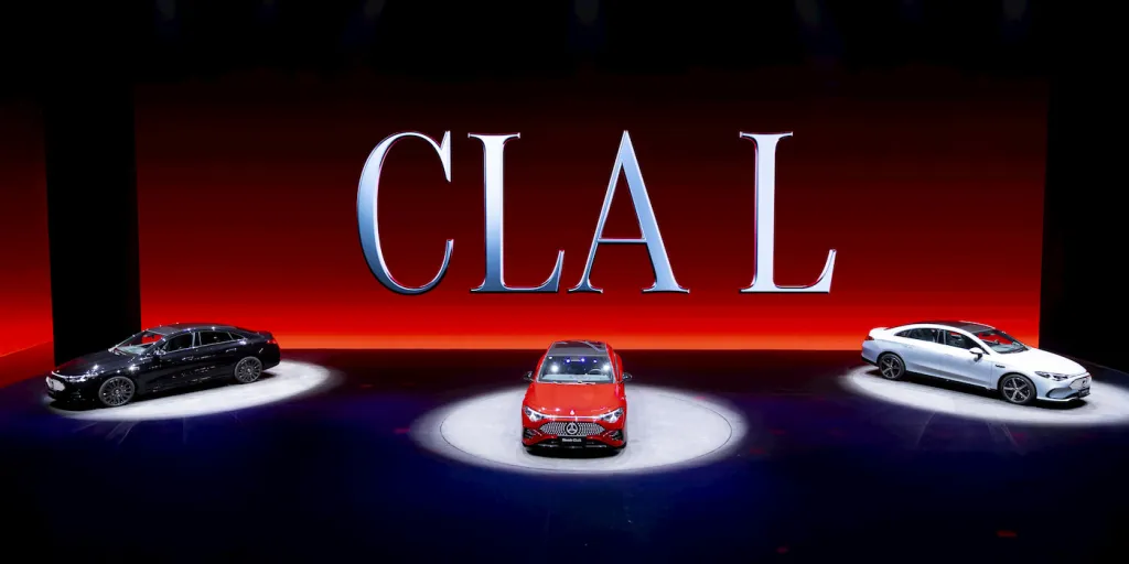 النسخة الصينية من مرسيدس بنز CLA الكهربائية الجديدة – بقاعدة عجلات أطول و مدي اكبر 