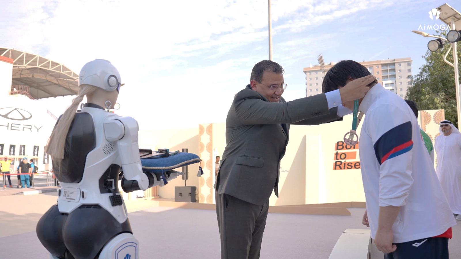 روبوتات شيري تشارك في تتويج أبطال دورة الألعاب الآسيوية للشباب لذوي الإعاقة 2025