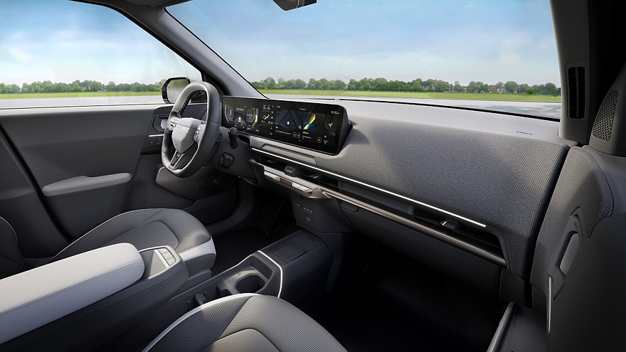 كيا EV2 الكهربائية الجديدة كليا – بتصميم صندوقي ومدي 448 كم بالشحنة